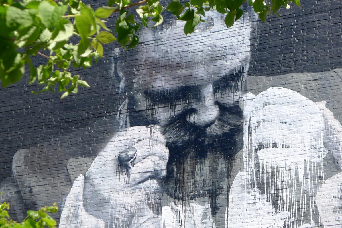 billede af gavlmaleri, Aalborg